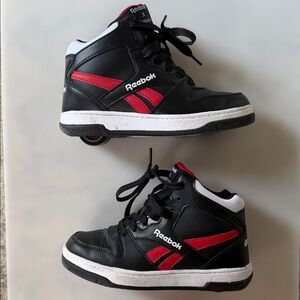 Heelys x Reebok Kids Black and Red High-Top Sneakers